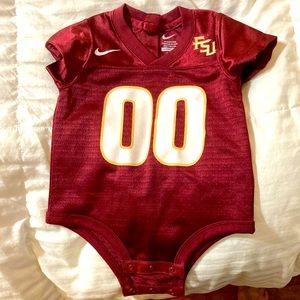 Florida State University jersey onesie